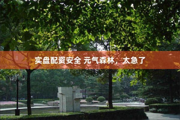 实盘配资安全 元气森林，太急了