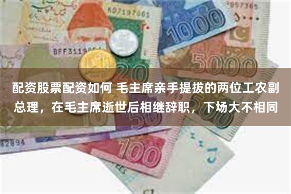 配资股票配资如何 毛主席亲手提拔的两位工农副总理，在毛主席逝世后相继辞职，下场大不相同