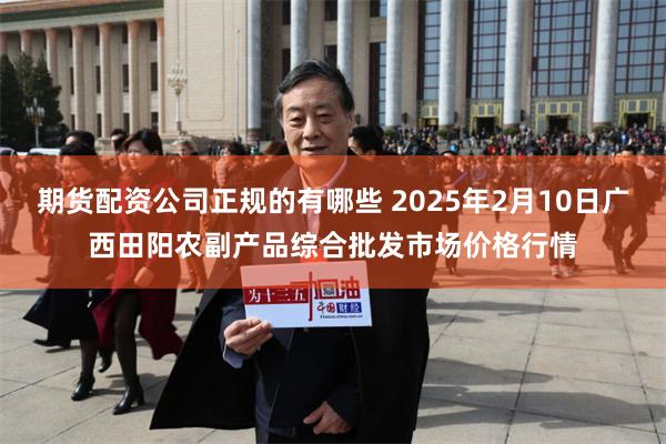 期货配资公司正规的有哪些 2025年2月10日广西田阳农副产品综合批发市场价格行情